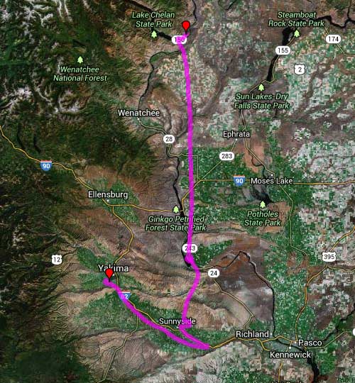 AirNav Pro Lake Chelan to Yakima AirNav Pro Lake Chelan to Yakima