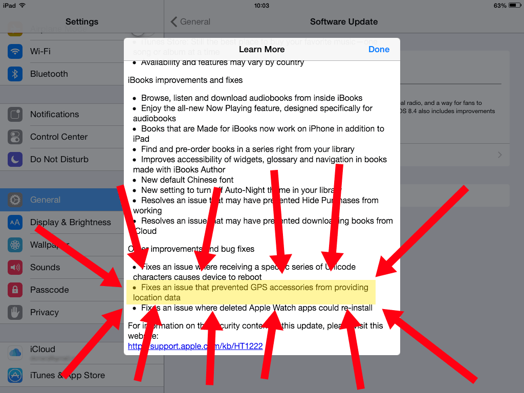 iOS 8.4 Update and Bad Elf GPS