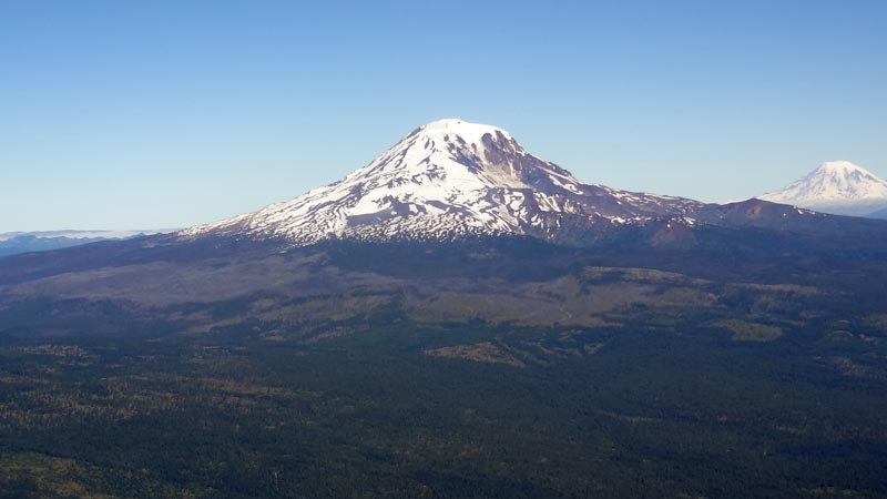 Mt. Adams with Mt. Rainier Mt. Adams with Mt. Rainier